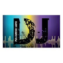DJ Disc jokey business cards