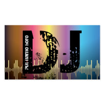 DJ Disc jokey business cards