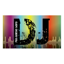 DJ Disc jokey business cards