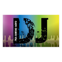 DJ Disc jokey business cards