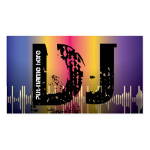 DJ Disc jokey business cards