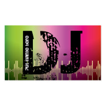 DJ Disc jokey business cards