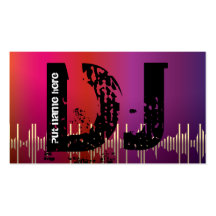 DJ Disc jokey business cards