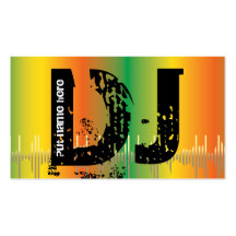 DJ Disc jokey business cards