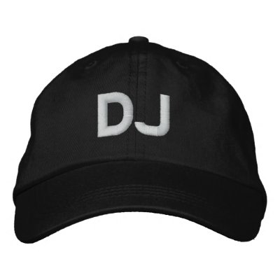 DJ EMBROIDERED BASEBALL CAP by drkfrnandz