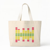 dj equalizer tote bag
