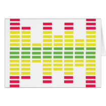 dj equalizer greeting card
