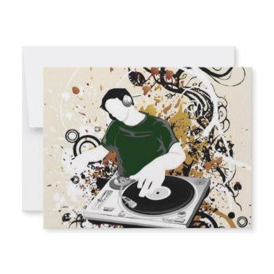 dj free vector graphic invitations by CreativeColours