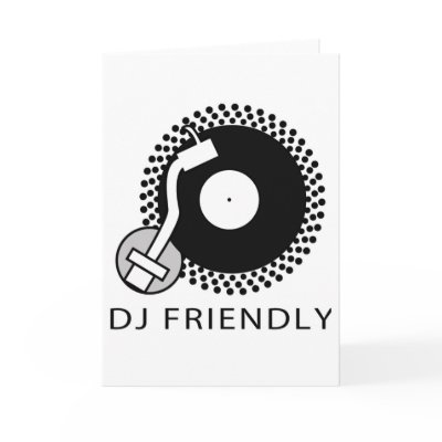 DJ Friend - DJing Disc Jockey Music Vinyl Record Greeting Card by HOTDJGEAR