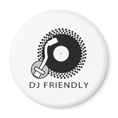 DJ Friend - DJing Disc Jockey Music Vinyl Record Fridge Magnet by HOTDJGEAR