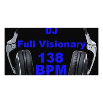 Dj Full Visionary 138 Bpm Shirt Custom Photo Card