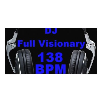 Dj Full Visionary 138 Bpm Shirt Custom Photo Card by Americo