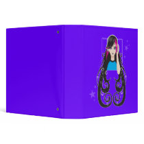 DJ Girl Vinyl Binder