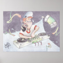 DJ graffiti can print