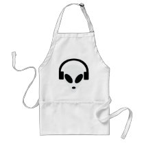 dj headphone alien area 51 apron