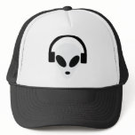 dj headphone alien area 51 mesh hat