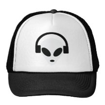 dj headphone alien area 51 mesh hat