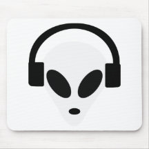 dj headphone alien area 51 mouse pads