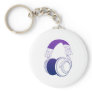 DJ Headphones 2 - Music Disc Jockey DJing Loud Keychain