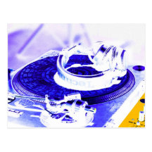 DJ Headphones 4 Postcard