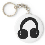 dj headphones keychain