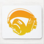 DJ Headphones - Music Disc Jockey DJing Loud mousepads