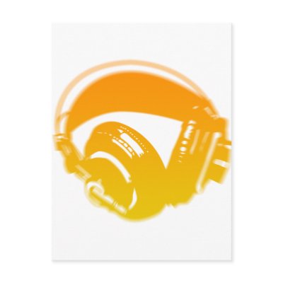 DJ Headphones - Music Disc Jockey DJing Loud Postcard by HOTDJGEAR