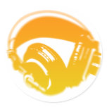DJ Headphones - Music Disc Jockey DJing Loud stickers