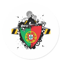 DJ in Portugal Stickers