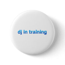 DJ In Training - Disc Jockey Turntable vinyl mixer Pin