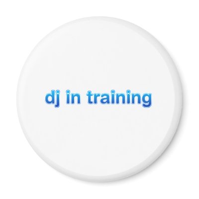 DJ In Training - Disc Jockey Turntable vinyl mixer Refrigerator Magnets by HOTDJGEAR