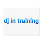 DJ In Training - Disc Jockey Turntable vinyl mixer Post Cards