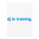DJ In Training - Disc Jockey Turntable vinyl mixer Post Card