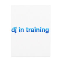 DJ In Training - Disc Jockey Turntable vinyl mixer Post Card