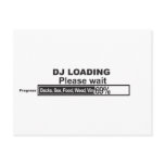 DJ Loading postcards