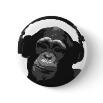 DJ MONKEY PIN
