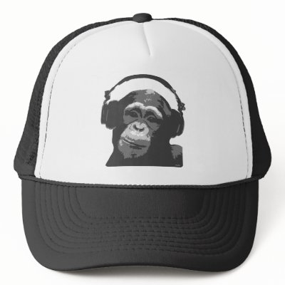 DJ MONKEY MESH HAT by wamtees