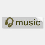 DJ music design Bumper Stickers