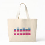 dj music equalizer sound canvas bags