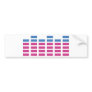 dj music equalizer sound bumper stickers