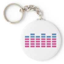 dj music equalizer sound key chain