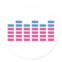 dj music equalizer sound sticker