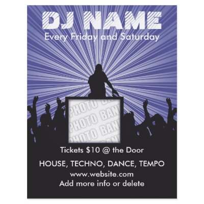 DJ Name Music Flyer by ZazzleFlyers