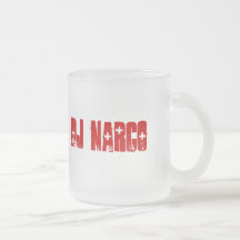 DJ Narco Frosted Glass Mug