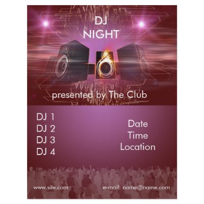 dj_night_dance_flyer by 3dbacks