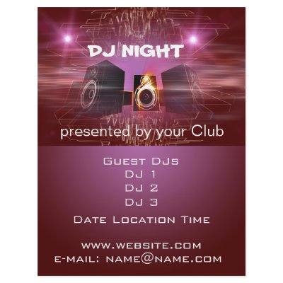 dj_night custom flyer by 3dbacks