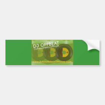 DJ Offbeat Sticker Bumper Sticker