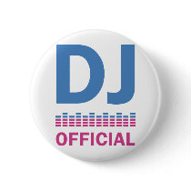 DJ official Pinback Button