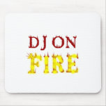DJ On Fire Mousemat