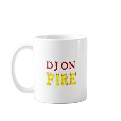 DJ On Fire Mugs by thierry2008
